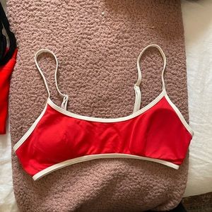Red Pac Sun swimsuit top